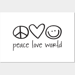 Peace Love World Posters and Art